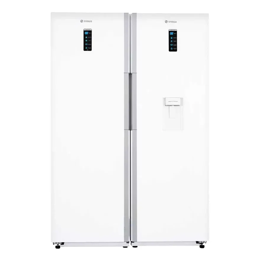 23edf250ec66444ae5a784e56ddb0a9bf540fcc0_1732022949-1-1-1.jpg یخچال و فریزر دوقلو 38 فوت اسنوا مدل SRDi/SFDi-M210GW - Image 1